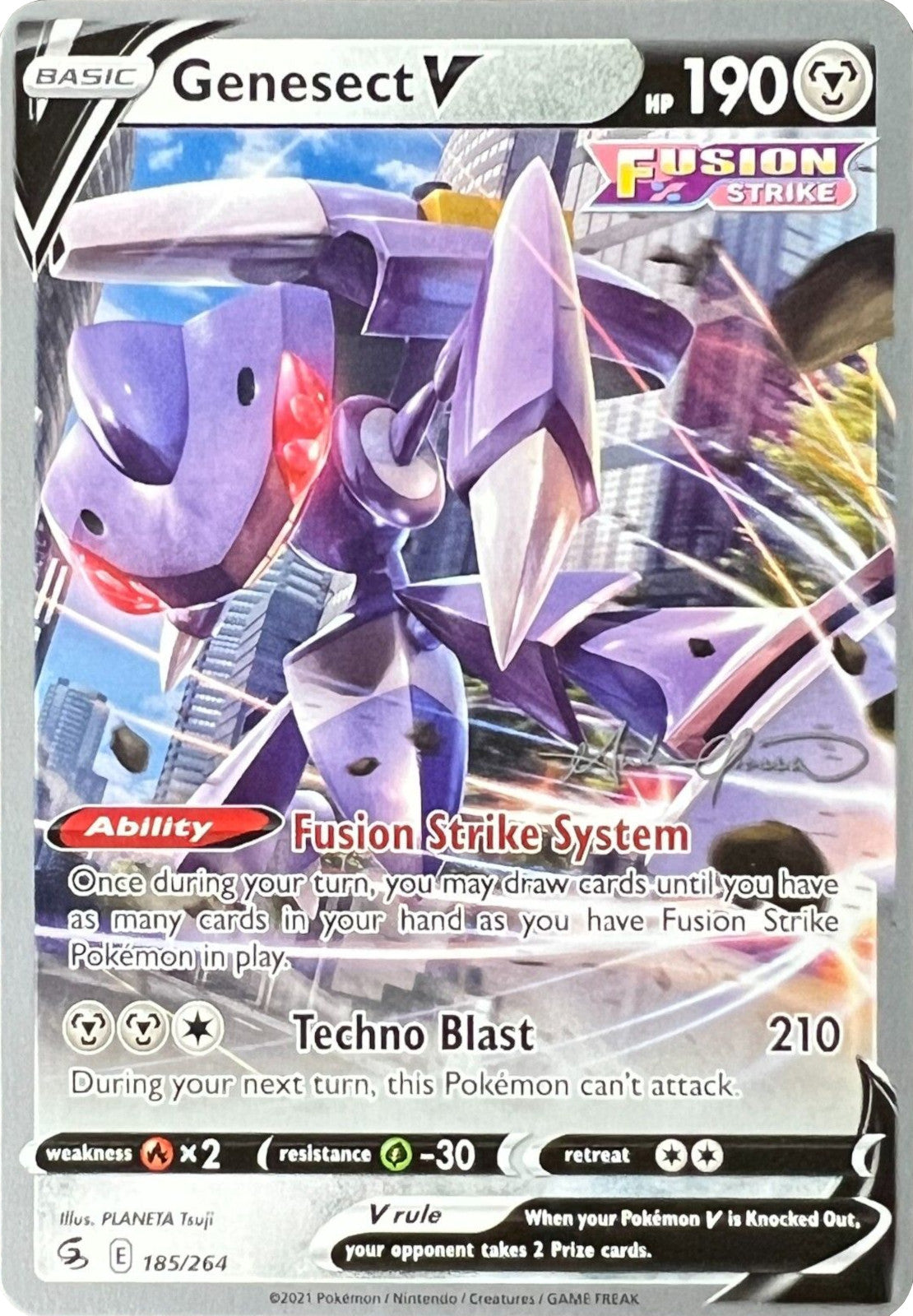 Genesect V (185/264) (The Shape of Mew - Andre Chiasson) [World Championships 2022] | Silver Goblin
