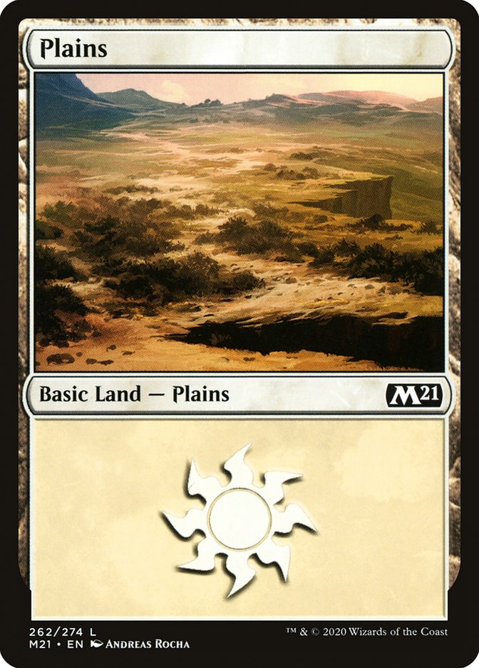 Plains (262) [Core Set 2021] | Silver Goblin