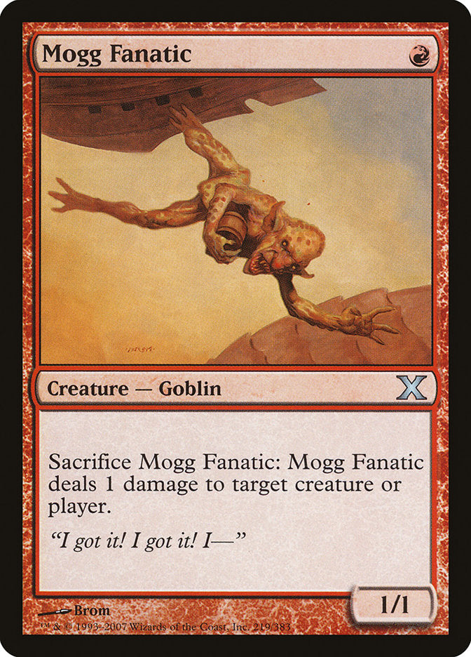 Mogg Fanatic [Tenth Edition] | Silver Goblin