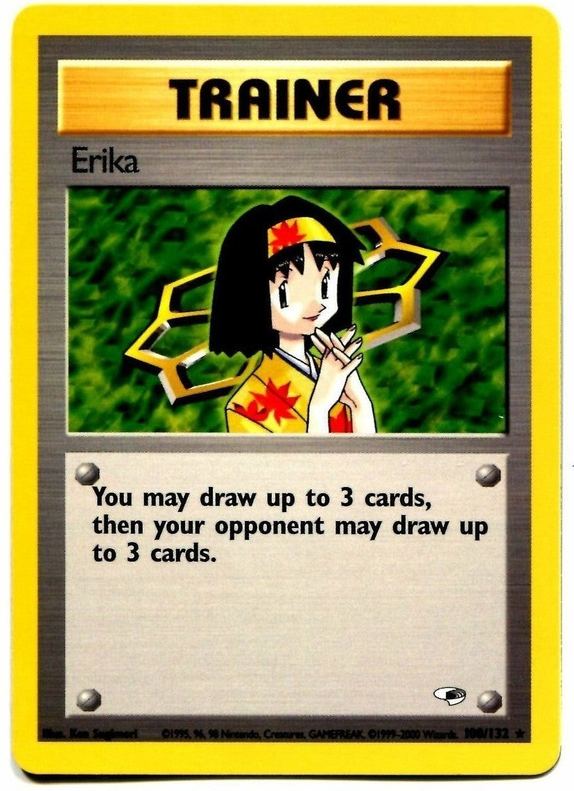 Erika (100/132) [Gym Heroes Unlimited] | Silver Goblin