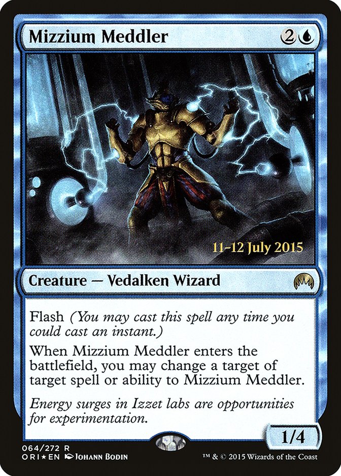 Mizzium Meddler [Magic Origins Prerelease Promos] | Silver Goblin