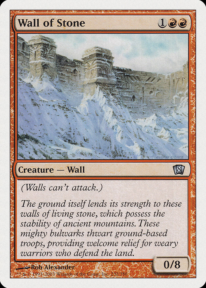Wall of Stone [Eighth Edition] | Silver Goblin