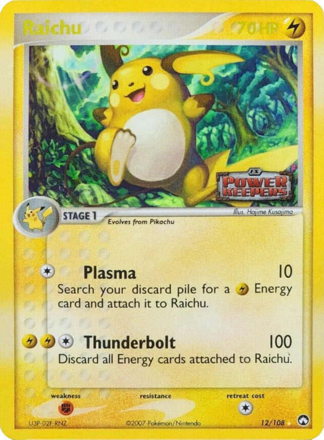 Raichu (12/108) (Stamped) [EX: Power Keepers] | Silver Goblin