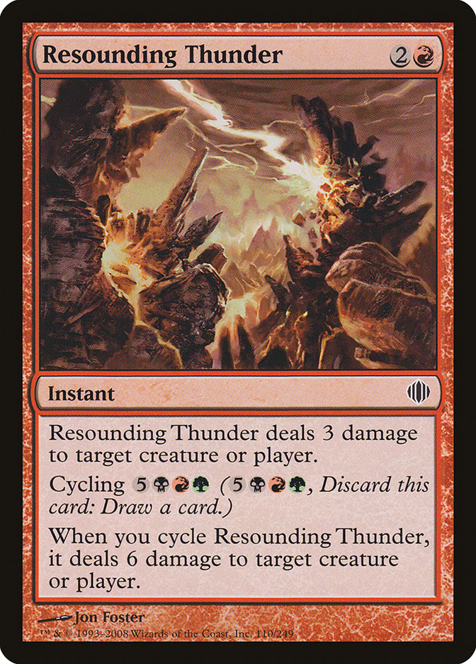 Resounding Thunder [Shards of Alara] | Silver Goblin