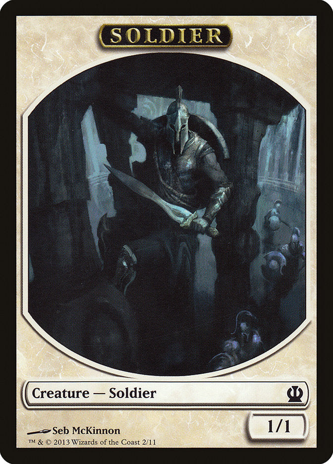 Soldier Token (2/11) [Theros Tokens] | Silver Goblin