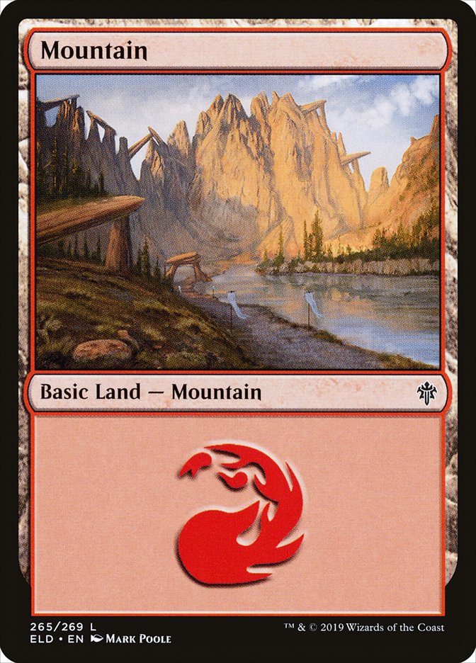 Mountain (265) [Throne of Eldraine] | Silver Goblin