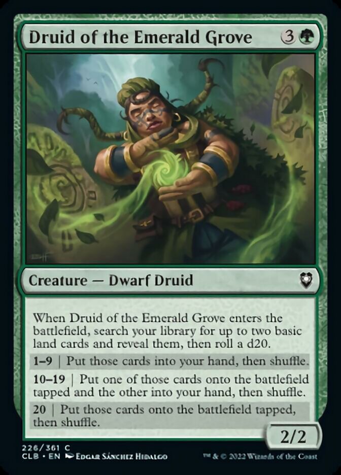 Druid of the Emerald Grove [Commander Legends: Battle for Baldur's Gate] | Silver Goblin