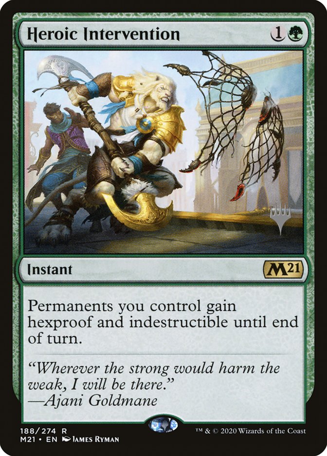 Heroic Intervention (Promo Pack) [Core Set 2021 Promos] | Silver Goblin