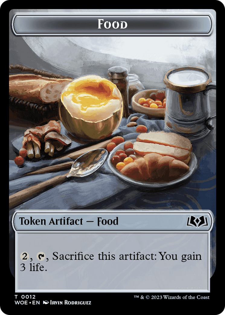 Food (0012) Token [Wilds of Eldraine Tokens] | Silver Goblin