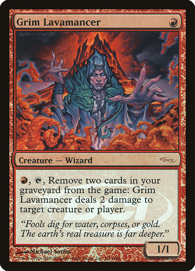 Grim Lavamancer [Judge Gift Cards 2006] | Silver Goblin
