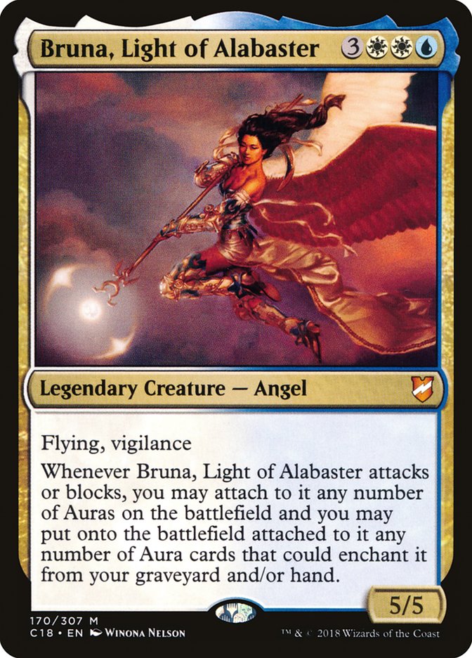 Bruna, Light of Alabaster (Oversized) [Commander 2018 Oversized] | Silver Goblin