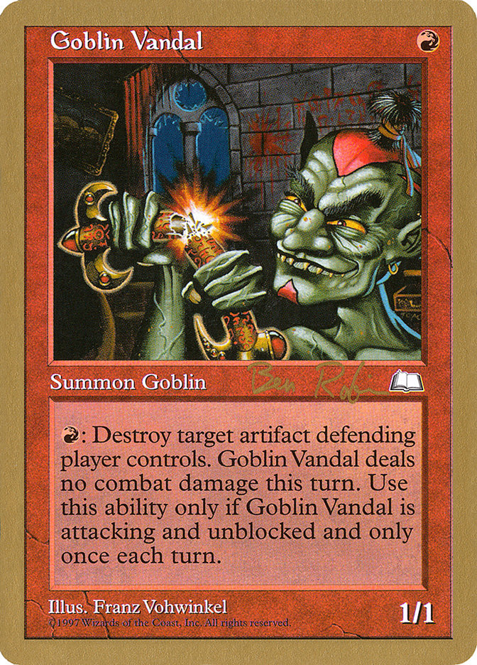 Goblin Vandal (Ben Rubin) [World Championship Decks 1998] | Silver Goblin
