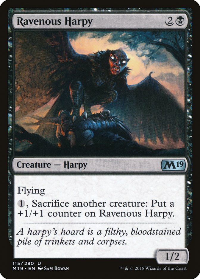 Ravenous Harpy [Core Set 2019] | Silver Goblin