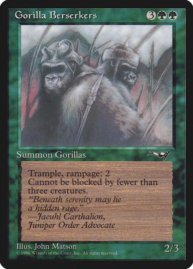 Gorilla Berserkers (Mouths Closed) [Alliances] | Silver Goblin