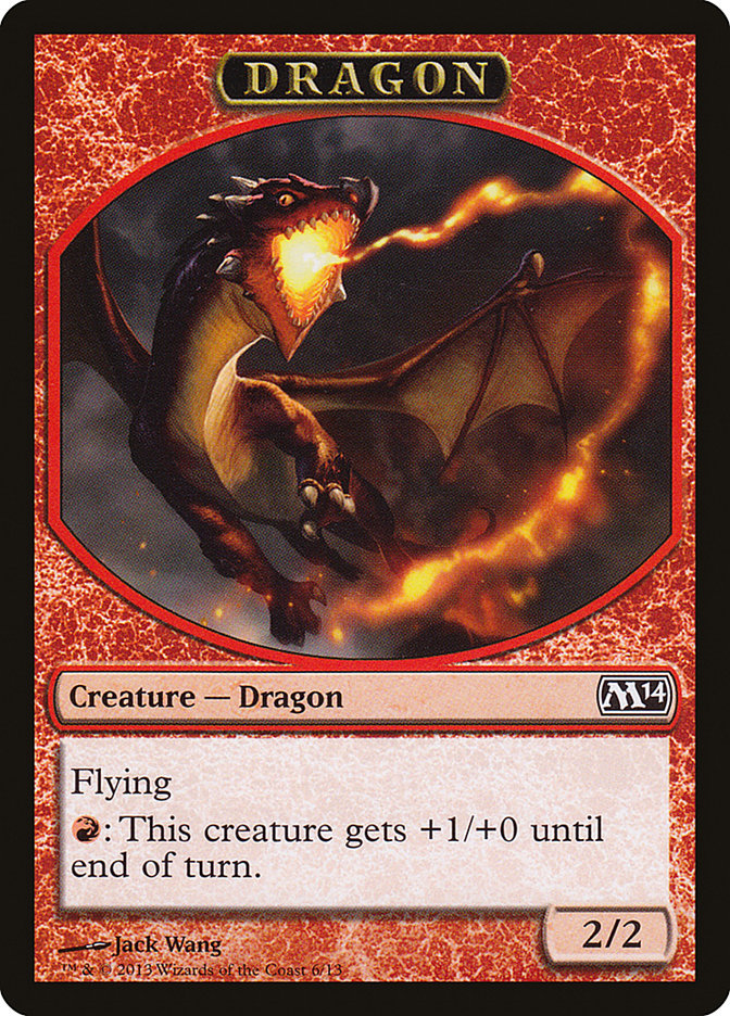 Dragon Token [Magic 2014 Tokens] | Silver Goblin