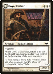 Loyal Cathar // Unhallowed Cathar [Dark Ascension] | Silver Goblin
