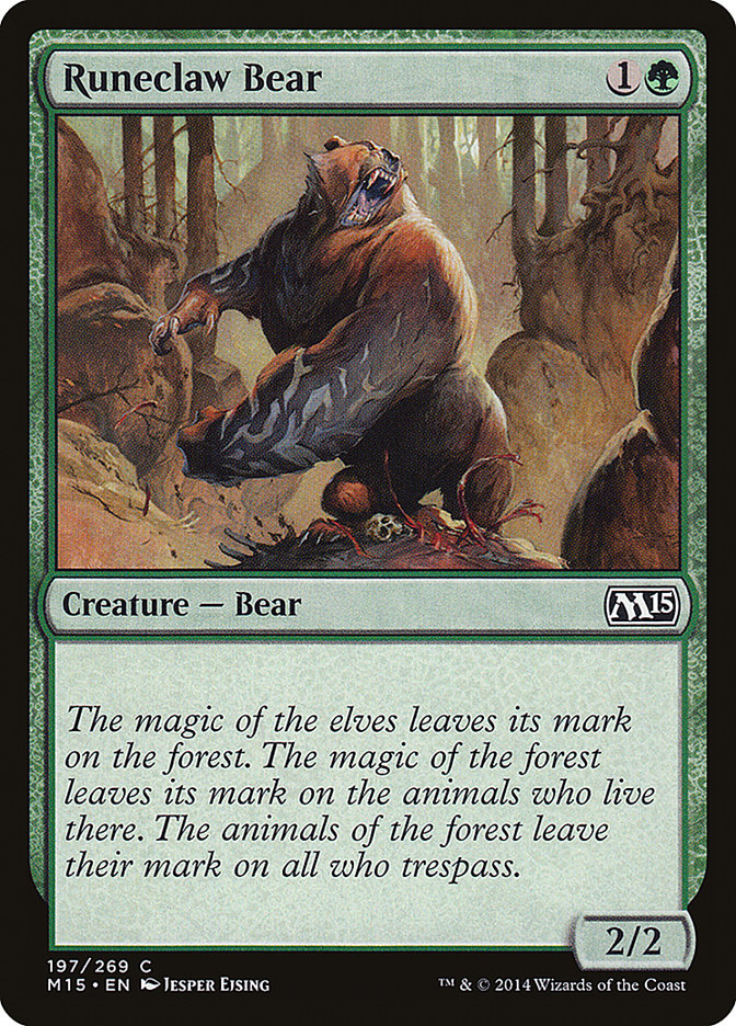 Runeclaw Bear [Magic 2015] | Silver Goblin