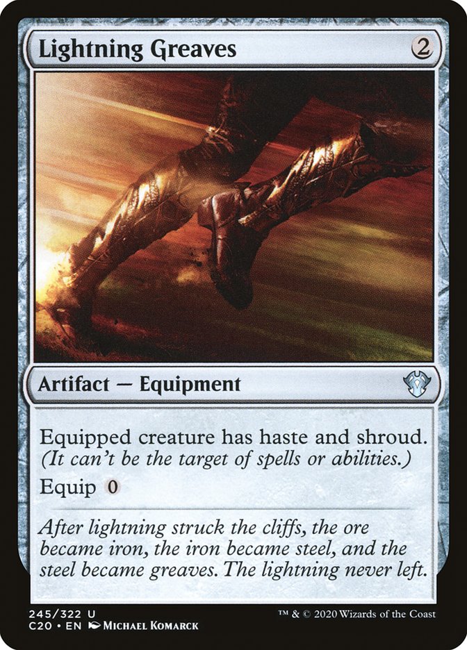 Lightning Greaves [Commander 2020] | Silver Goblin