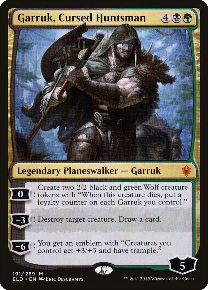 Garruk, Cursed Huntsman [Throne of Eldraine] | Silver Goblin