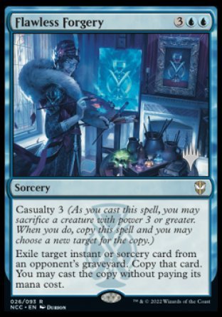 Flawless Forgery (Promo Pack) [Streets of New Capenna Commander Promos] | Silver Goblin
