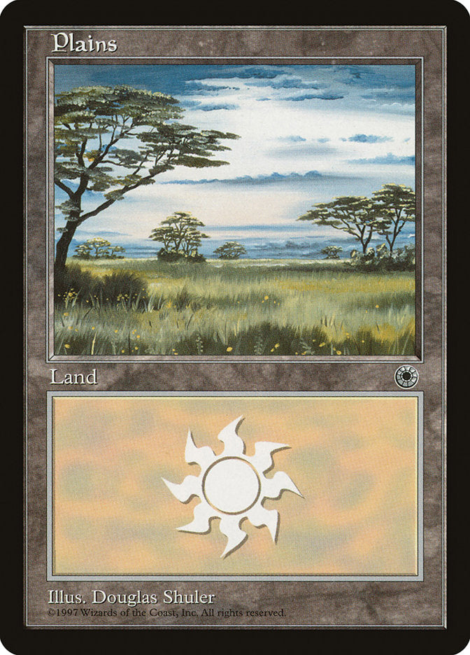 Plains (Yellow Flowers in Grass / Long Dark Cloud in Center) [Portal] | Silver Goblin