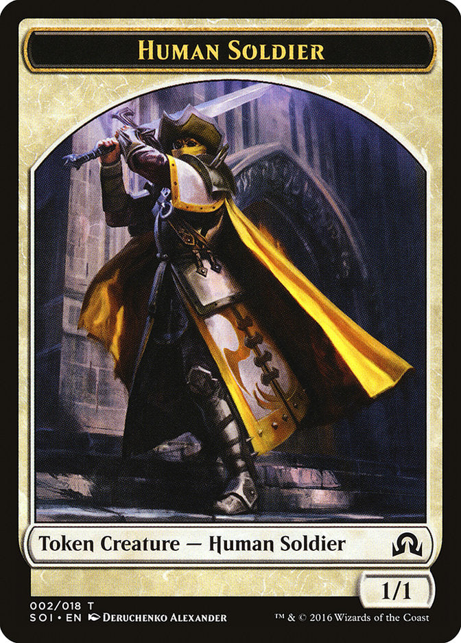 Human Soldier Token [Shadows over Innistrad Tokens] | Silver Goblin