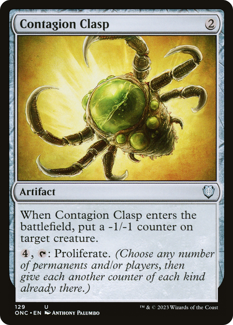 Contagion Clasp [Phyrexia: All Will Be One Commander] | Silver Goblin