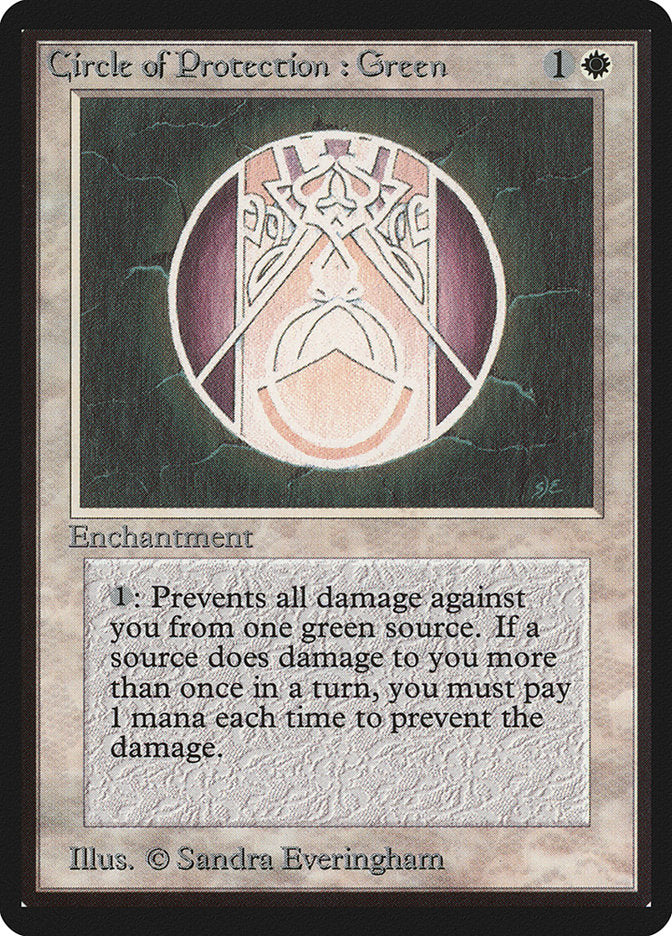 Circle of Protection: Green [Beta Edition] | Silver Goblin