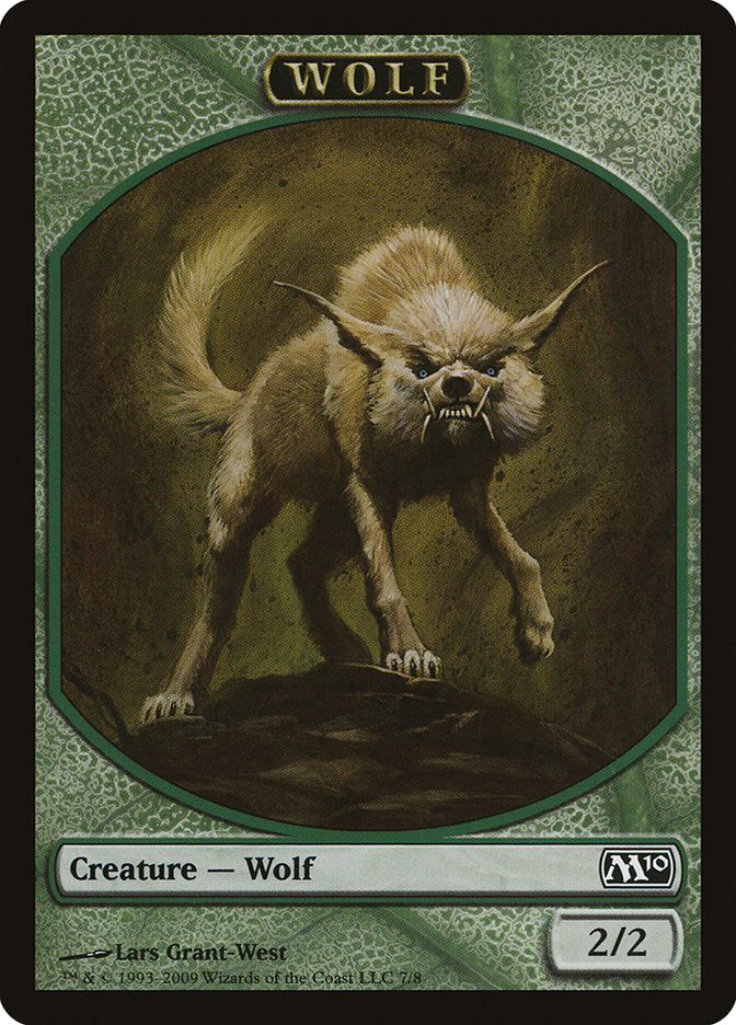 Wolf Token [Magic 2010 Tokens] | Silver Goblin