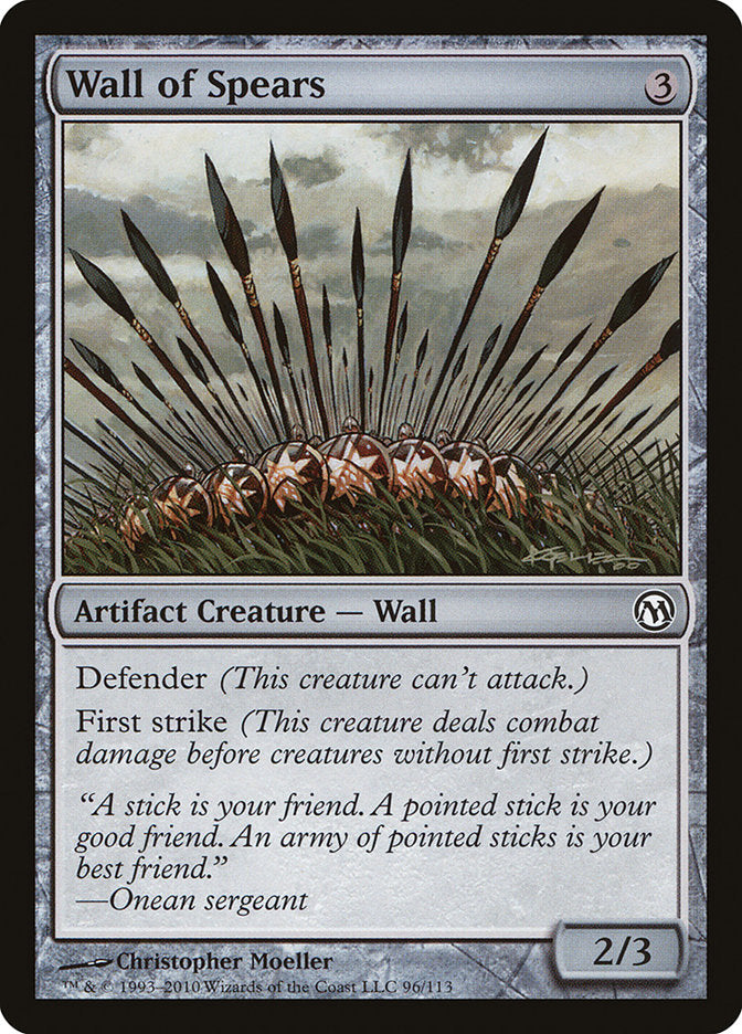 Wall of Spears [Duels of the Planeswalkers] | Silver Goblin