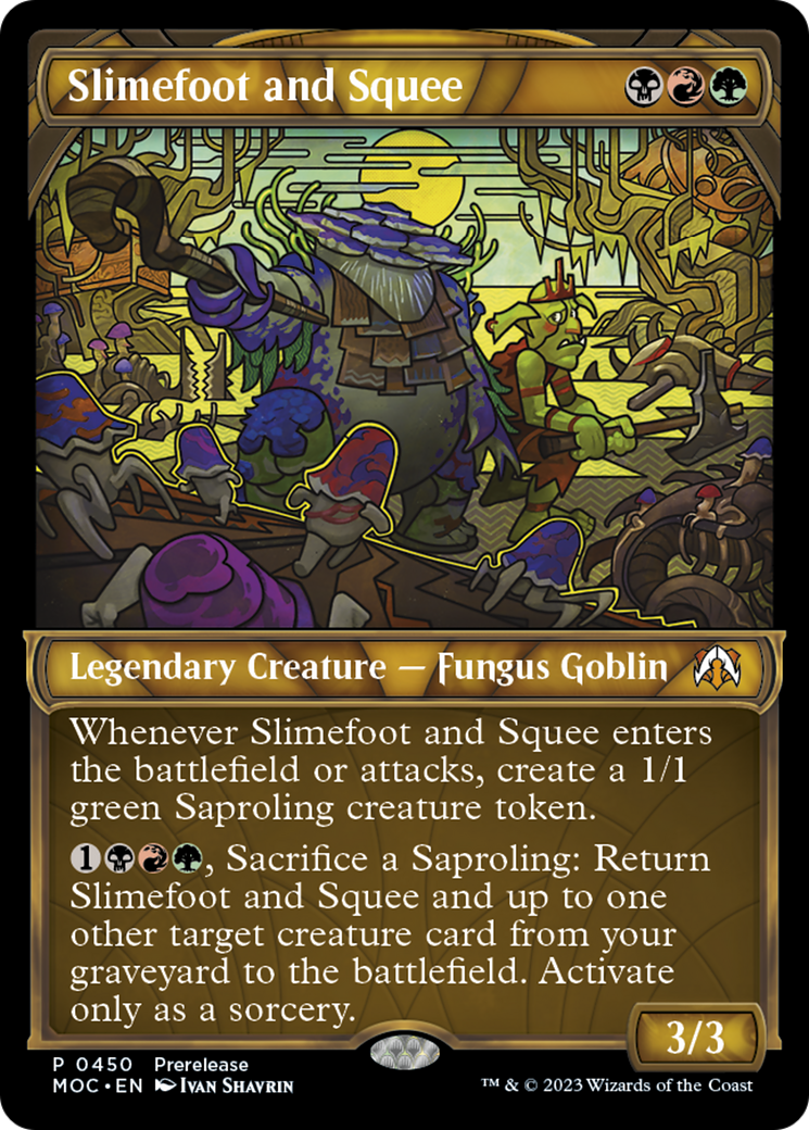 Slimefoot and Squee (Showcase Planar Booster Fun) [March of the Machine Commander Prerelease Promos] | Silver Goblin
