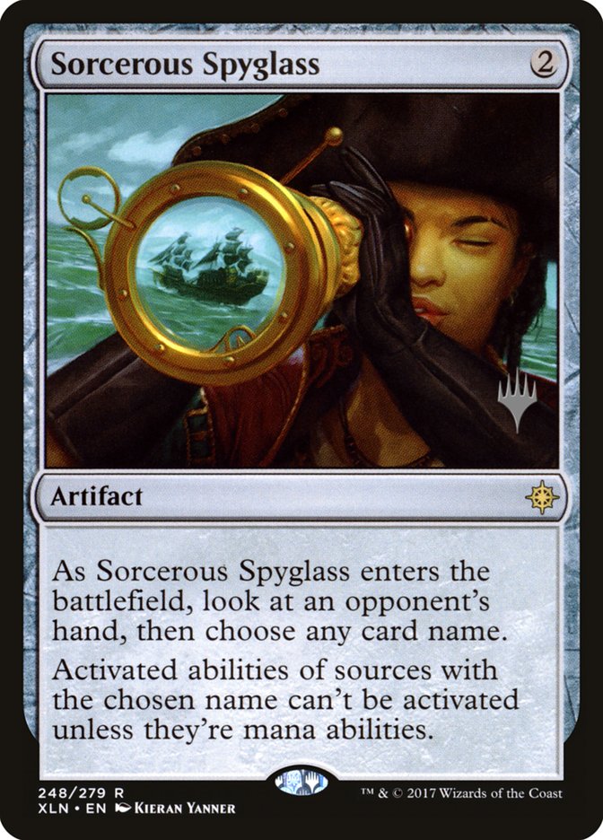 Sorcerous Spyglass (Promo Pack) [Ixalan Promos] | Silver Goblin