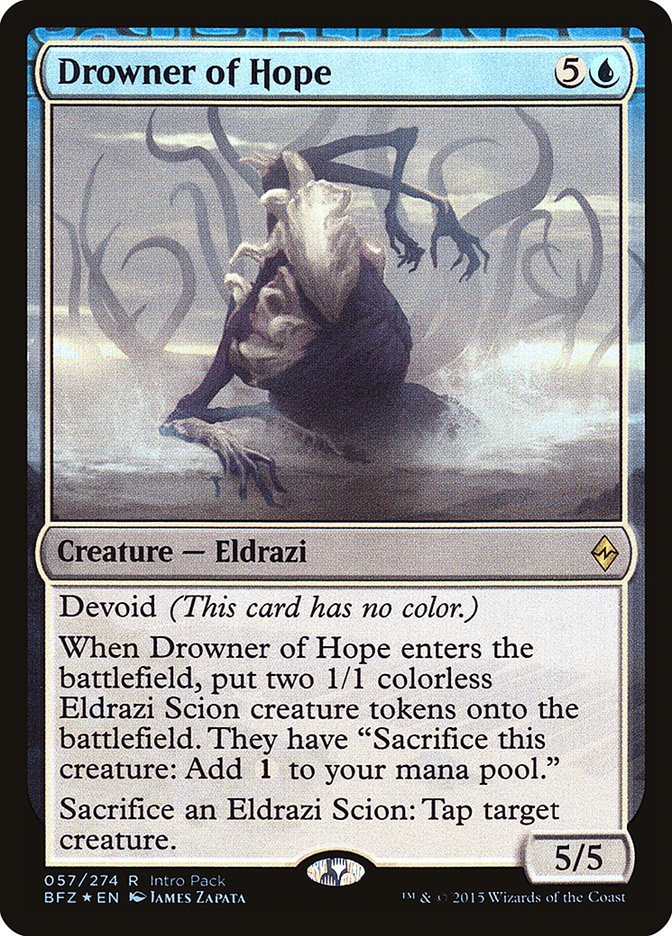 Drowner of Hope (Intro Pack) [Battle for Zendikar Promos] | Silver Goblin