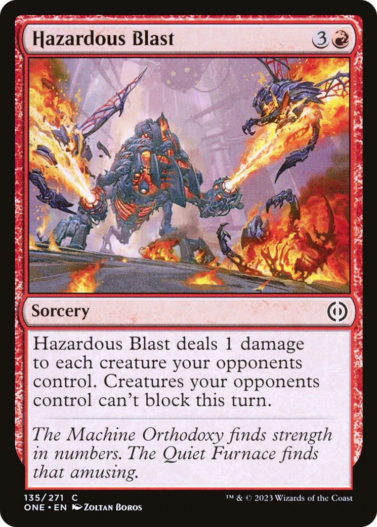 Hazardous Blast [Phyrexia: All Will Be One] | Silver Goblin
