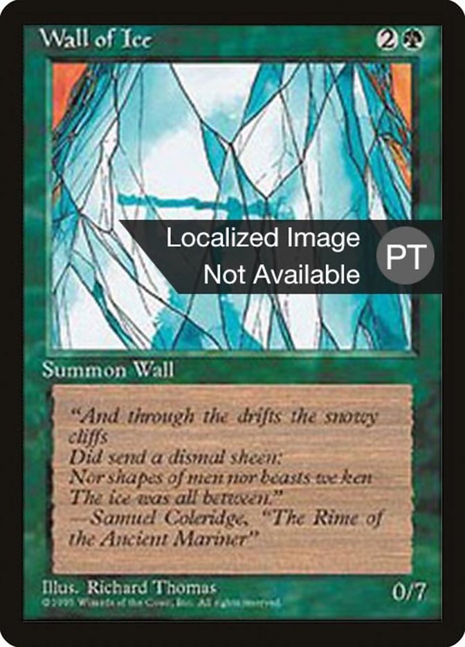 Wall of Ice [Fourth Edition (Foreign Black Border)] | Silver Goblin