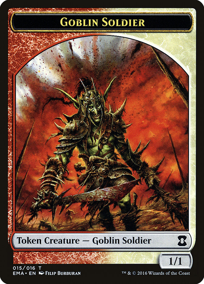 Goblin Soldier Token [Eternal Masters Tokens] | Silver Goblin