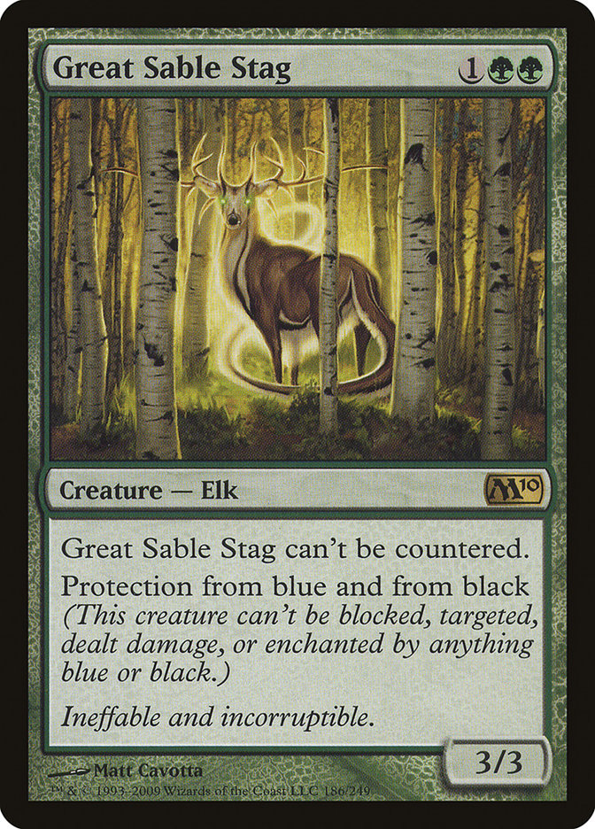 Great Sable Stag [Magic 2010] | Silver Goblin