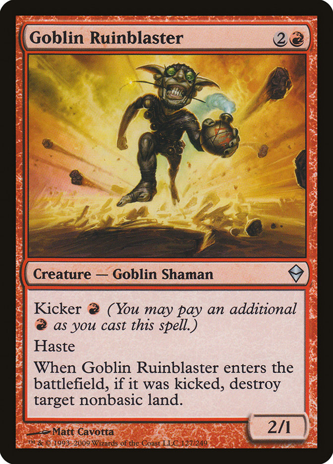 Goblin Ruinblaster [Zendikar] | Silver Goblin
