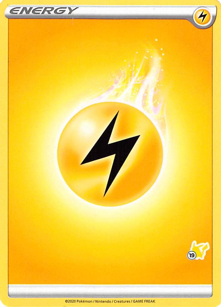 Lightning Energy (Pikachu Stamp #19) [Battle Academy 2022] | Silver Goblin