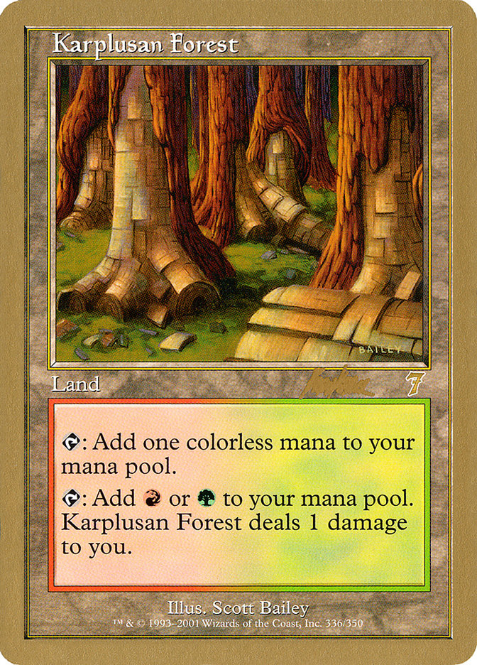 Karplusan Forest (Brian Kibler) [World Championship Decks 2002] | Silver Goblin