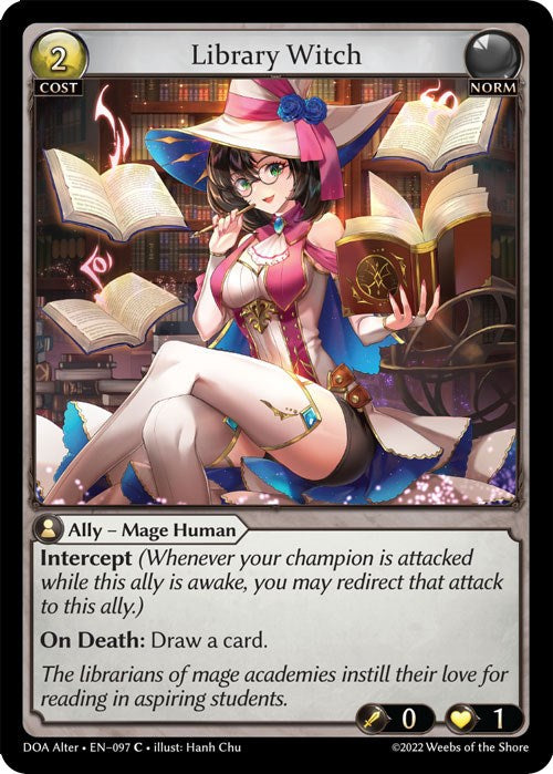 Library Witch (097) [Dawn of Ashes: Alter Edition] | Silver Goblin