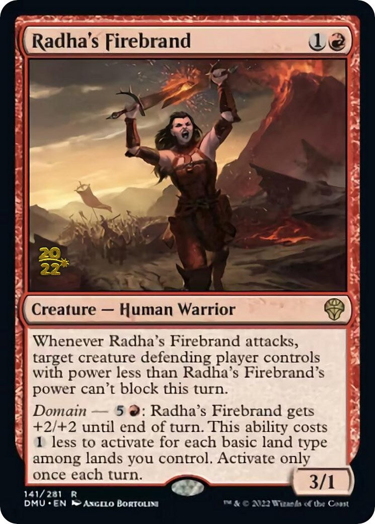 Radha's Firebrand [Dominaria United Prerelease Promos] | Silver Goblin