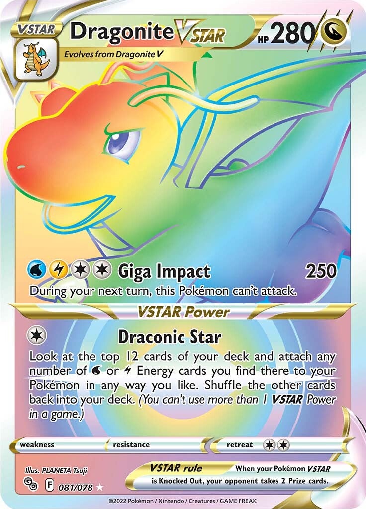 Dragonite VSTAR (081/078) [Pokémon GO] | Silver Goblin