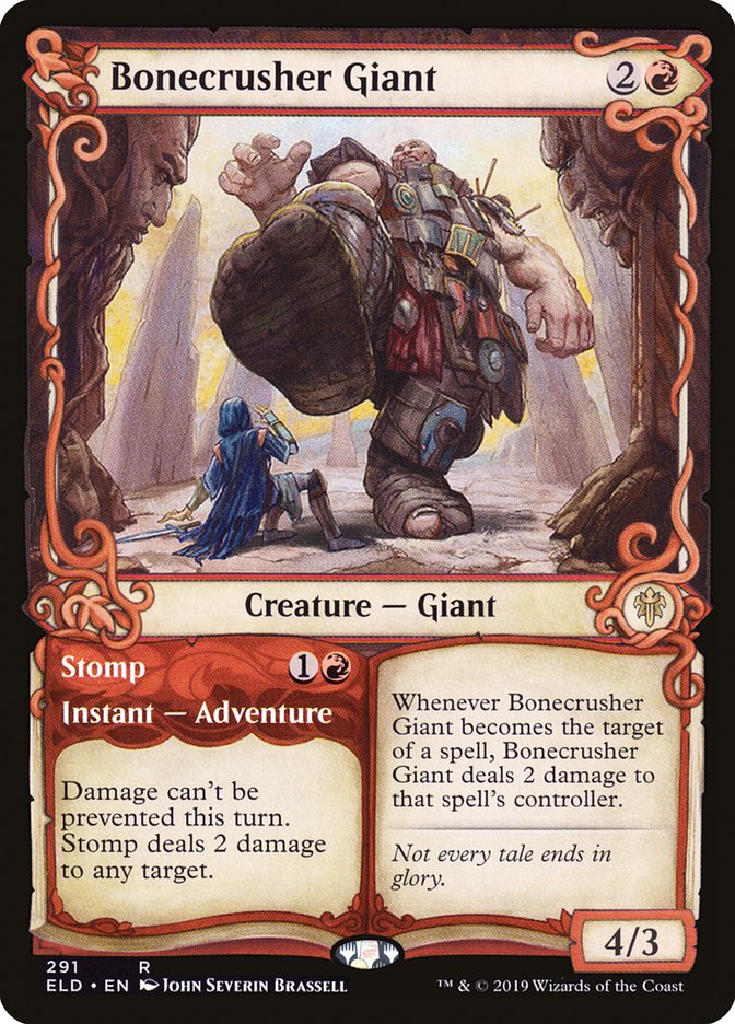 Bonecrusher Giant // Stomp (Showcase) [Throne of Eldraine] | Silver Goblin
