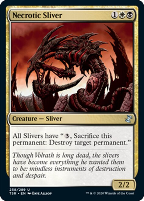 Necrotic Sliver [Time Spiral Remastered] | Silver Goblin