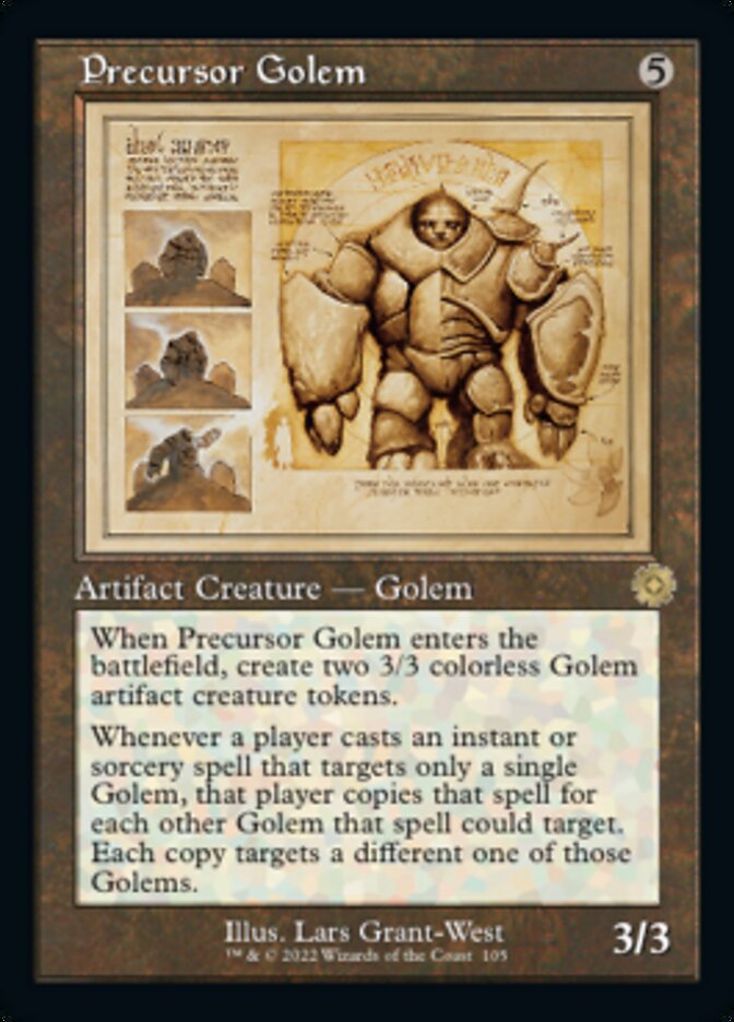 Precursor Golem (Retro Schematic) [The Brothers' War Retro Artifacts] | Silver Goblin