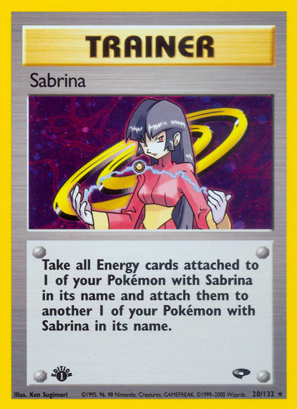 Sabrina (20/132) [Gym Challenge 1st Edition] | Silver Goblin