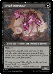 Visage of Dread // Dread Osseosaur [The Lost Caverns of Ixalan] | Silver Goblin