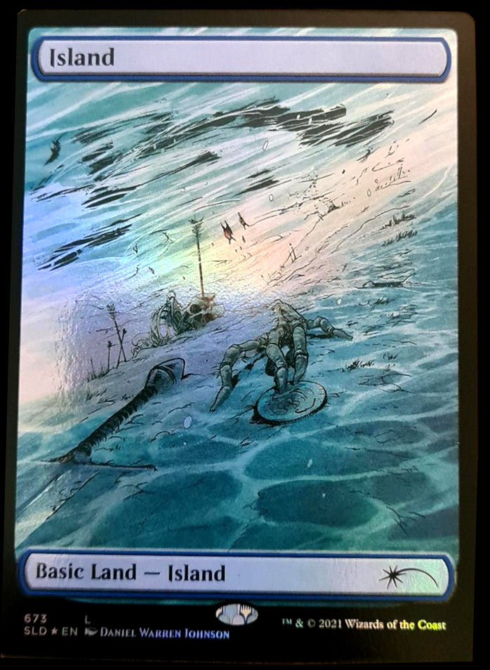 Island (673) [Secret Lair Drop Promos] | Silver Goblin