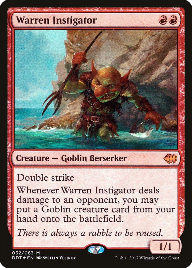 Warren Instigator [Duel Decks: Merfolk vs. Goblins] | Silver Goblin